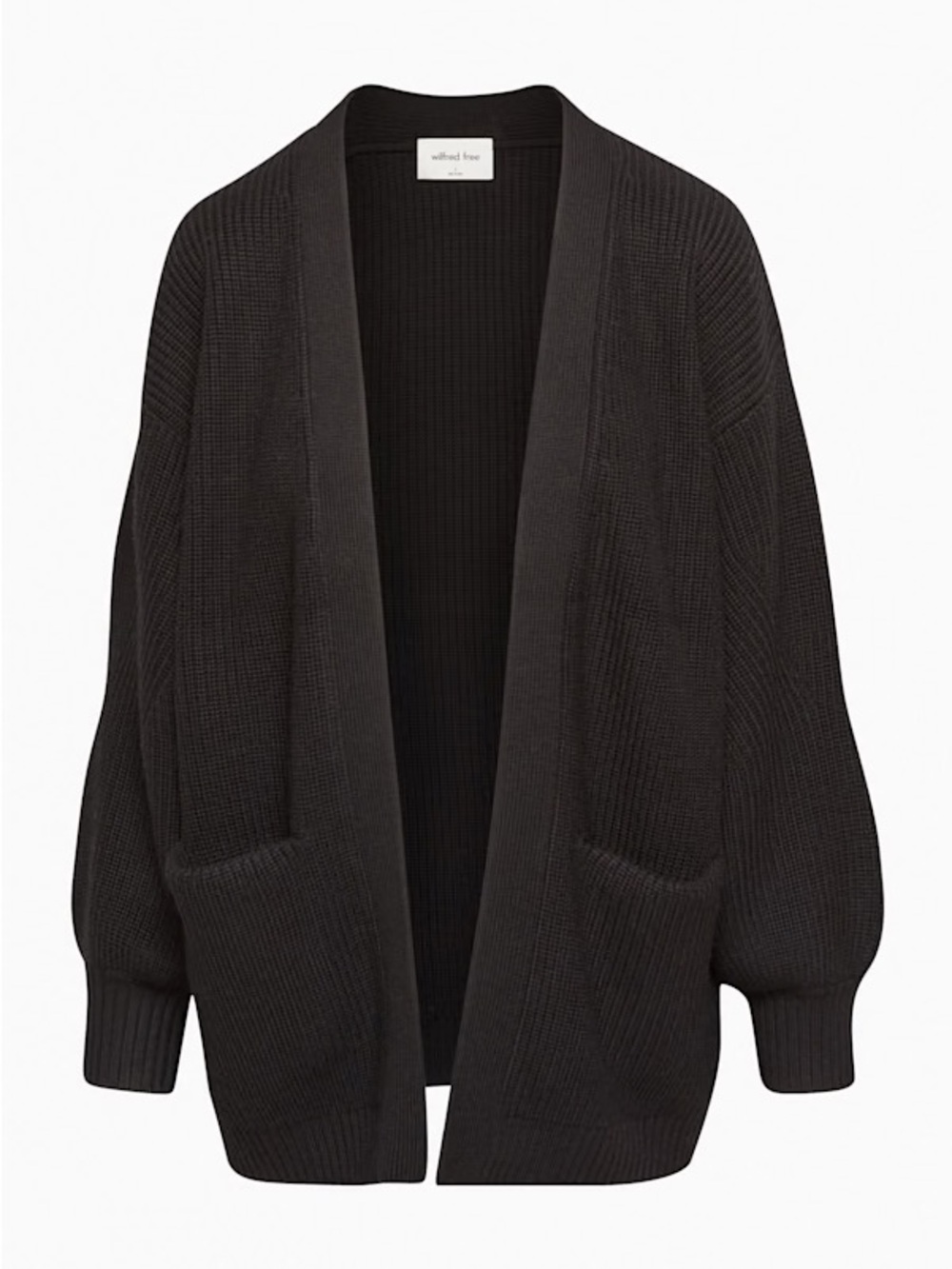Aritzia Wilfred Free Unwind Cardigan — Black, Size M